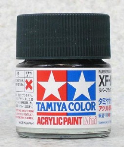 TAMIYA 壓克力系水性漆 10ml 橡膠黑色 XF-